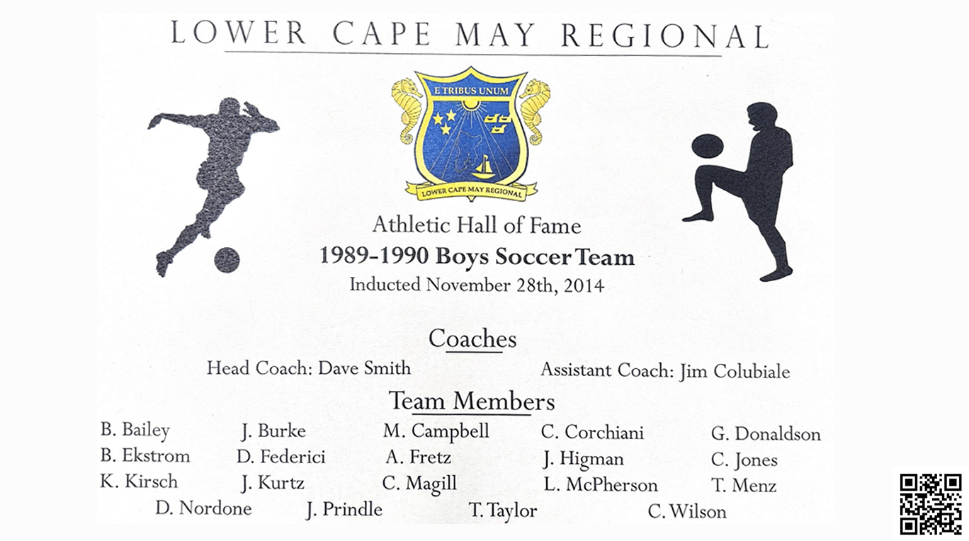 1989 &ndash; 1990 Boys Soccer Team